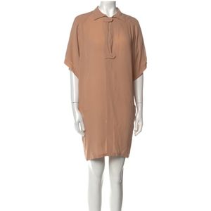 BALENCIAGA Silk  Mini Shirtdress. Size: EU 38.
